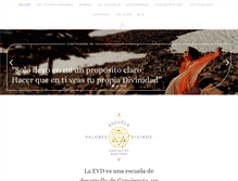 Tablet Screenshot of escuelavaloresdivinos.com